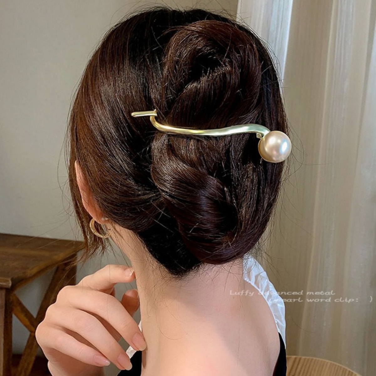 Elegant Glitter Pearl Hair Cli - Korean Lifestyle & Kids Boutique 评论和价格