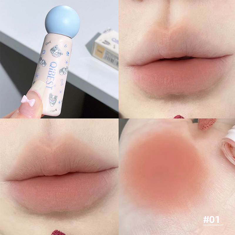 QIBEST Nude Matte Lip Mud Wate - Lip Tint Korean 评论和价格