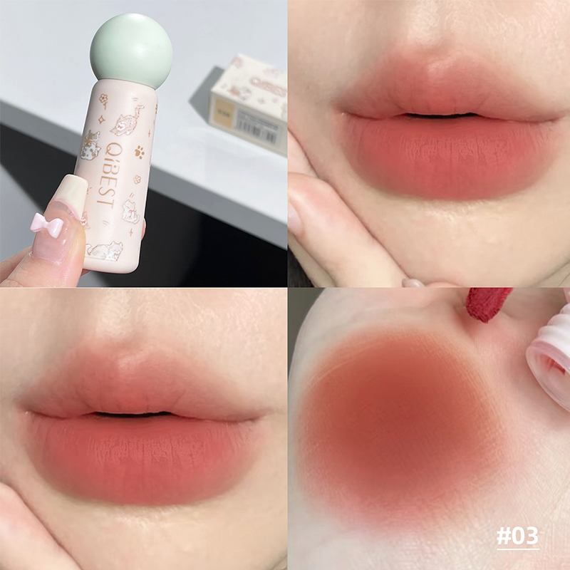 QIBEST Nude Matte Lip Mud Wate - Lip Tint Korean 评论和价格