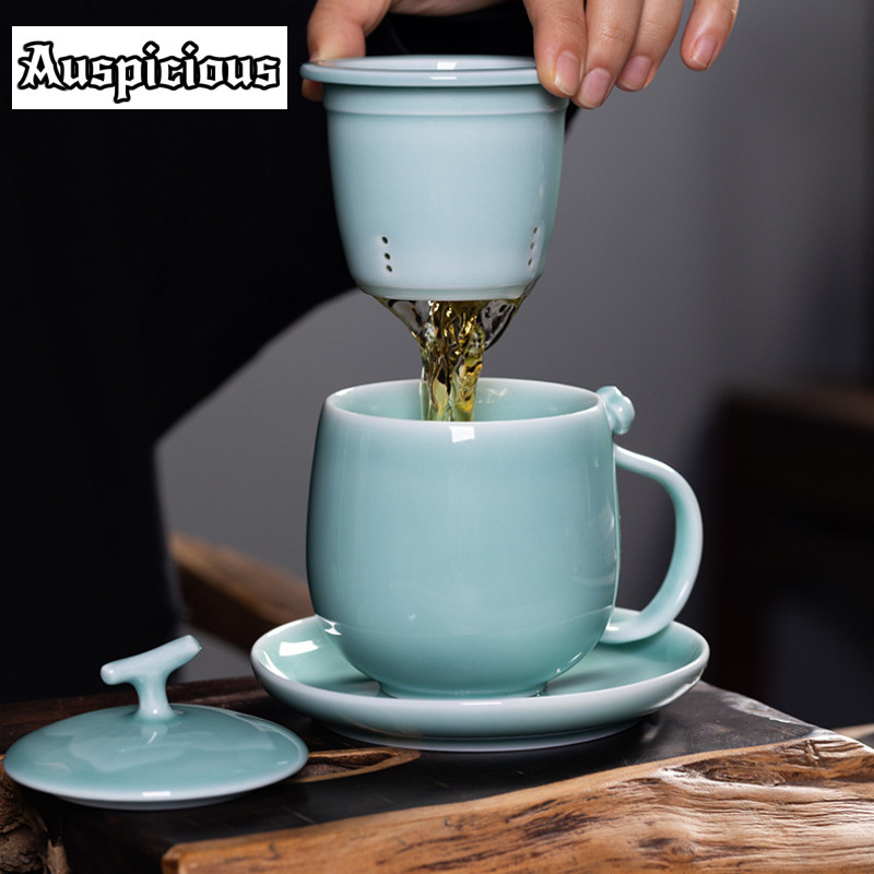 400ml Azure Longquan Celadon F - Celadon Ceramic Cup 评论和价格