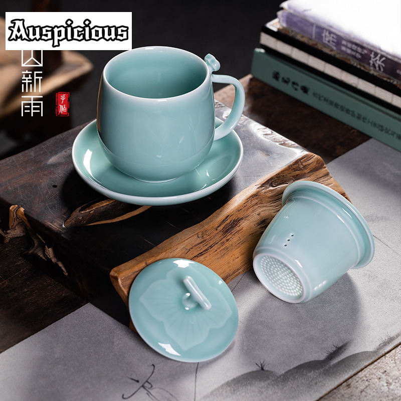 400ml Azure Longquan Celadon F - Celadon Ceramic Cup 评论和价格