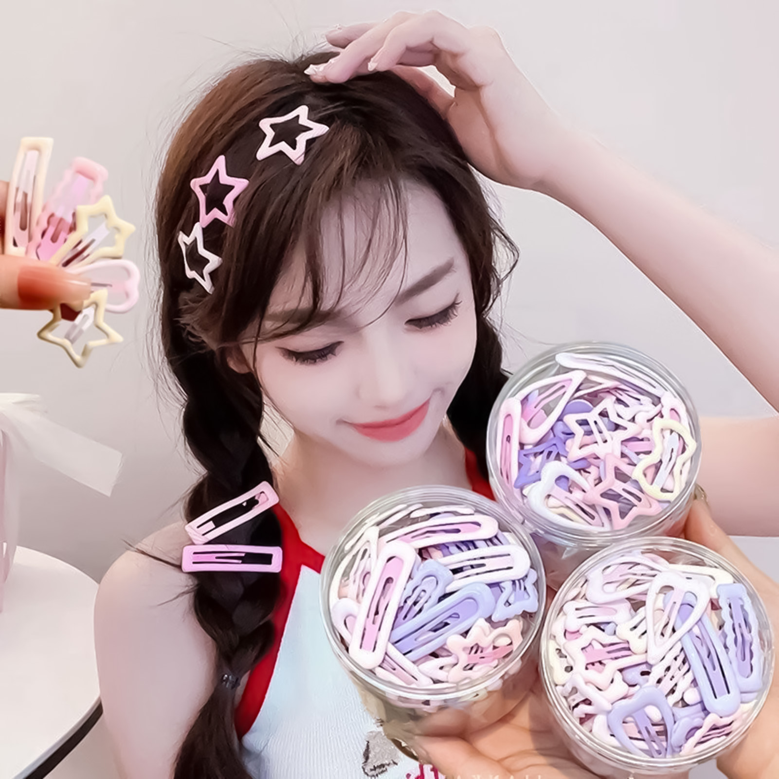 3PCS Sweet Style Headwear Pins - Korean Lifestyle & Kids Boutique 评论和价格