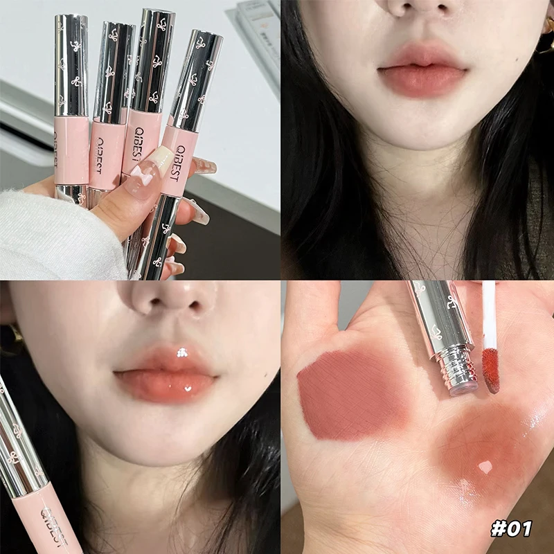 QIBEST Double Head Matte Velve - Lip Tint Korean 评论和价格